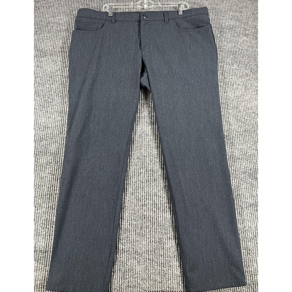 Alberto Pants Mens 40x32 Gray Ceramica Pipe Regular Fit Stretch Dress‎ Slacks